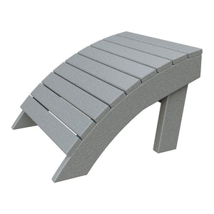 Amish Coastal Poly Ottoman in Light Gray