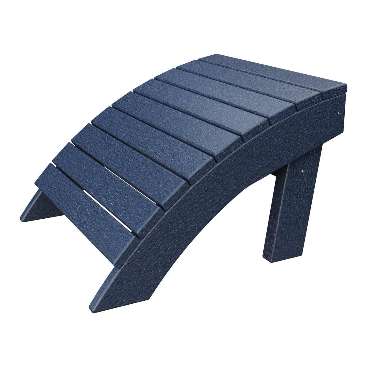 Amish Coastal Poly Ottoman in Patriot Blue