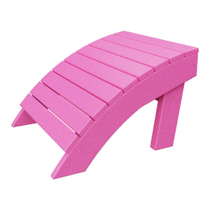 Amish Coastal Poly Ottoman in Pink