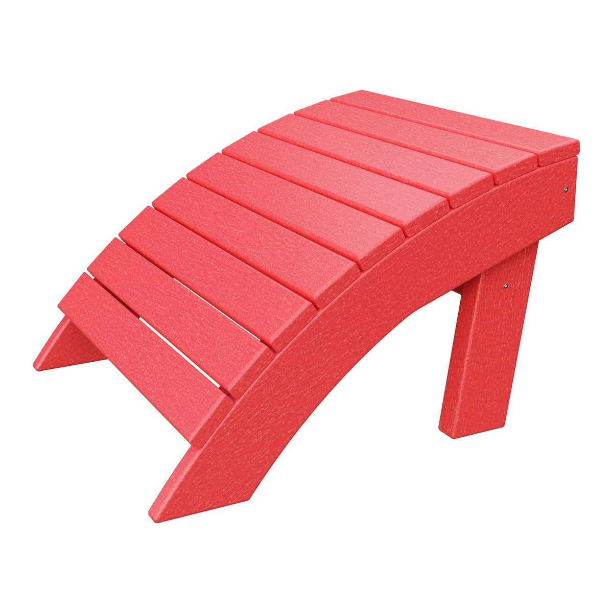 Amish Coastal Poly Ottoman in Red