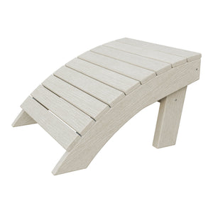 Amish Coastal Poly Ottoman in Seashell