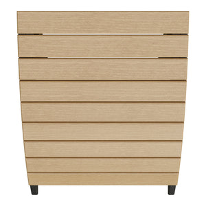 Amish Coastal Poly Ottoman