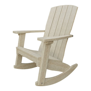 Amish Coastal Poly Patio Rocker in Birchwood
