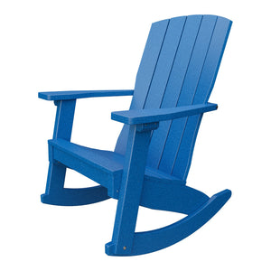 Amish Coastal Poly Patio Rocker in Blue