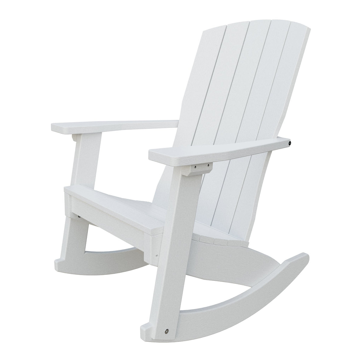 Amish Coastal Poly Patio Rocker in Bright White