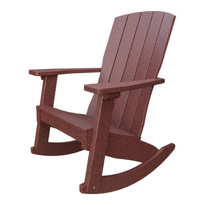 Amish Coastal Poly Patio Rocker in Cherrywood