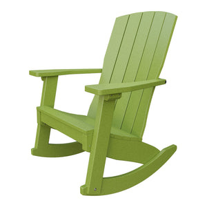 Amish Coastal Poly Patio Rocker in Tropical Lime Green