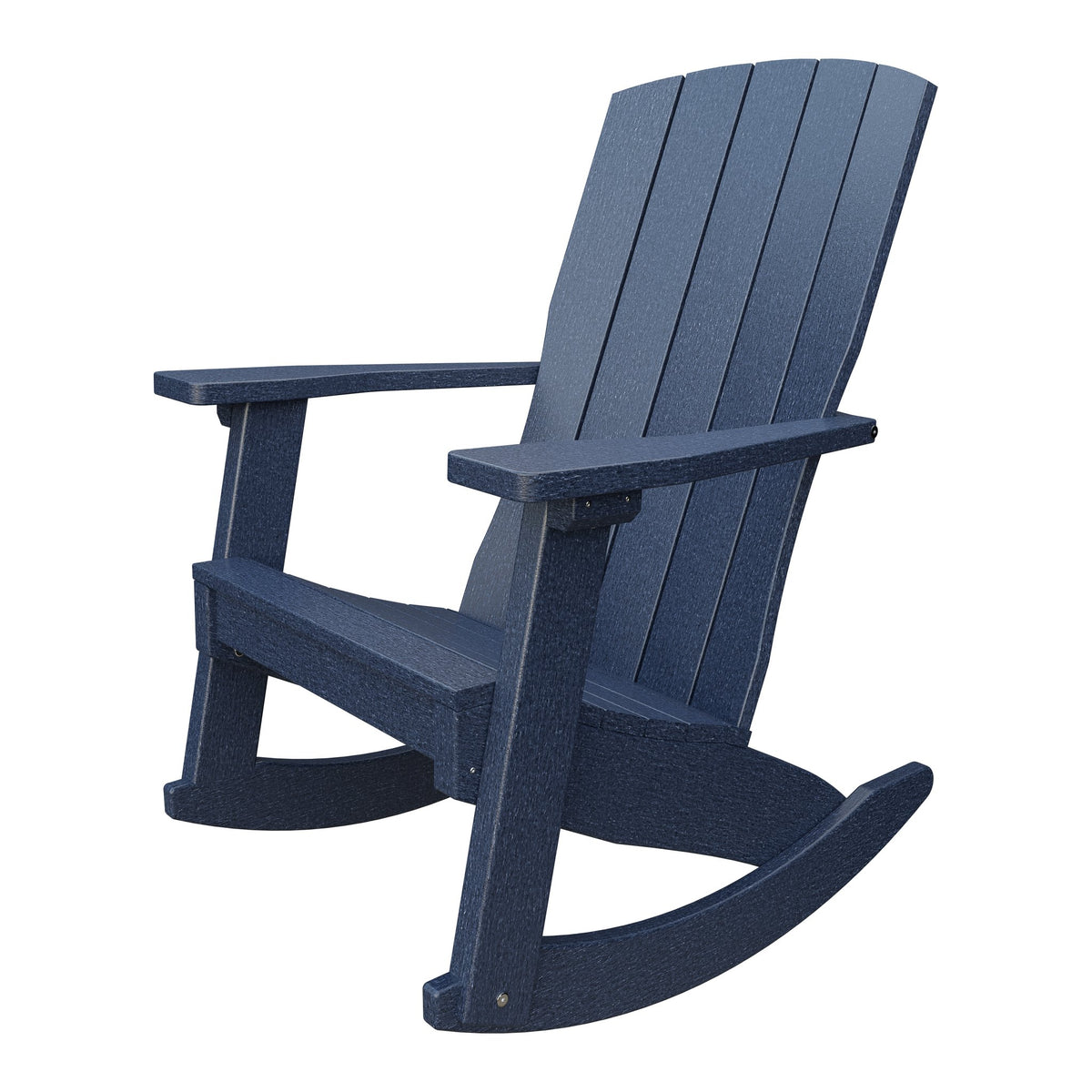 Amish Coastal Poly Patio Rocker in Patriot Blue