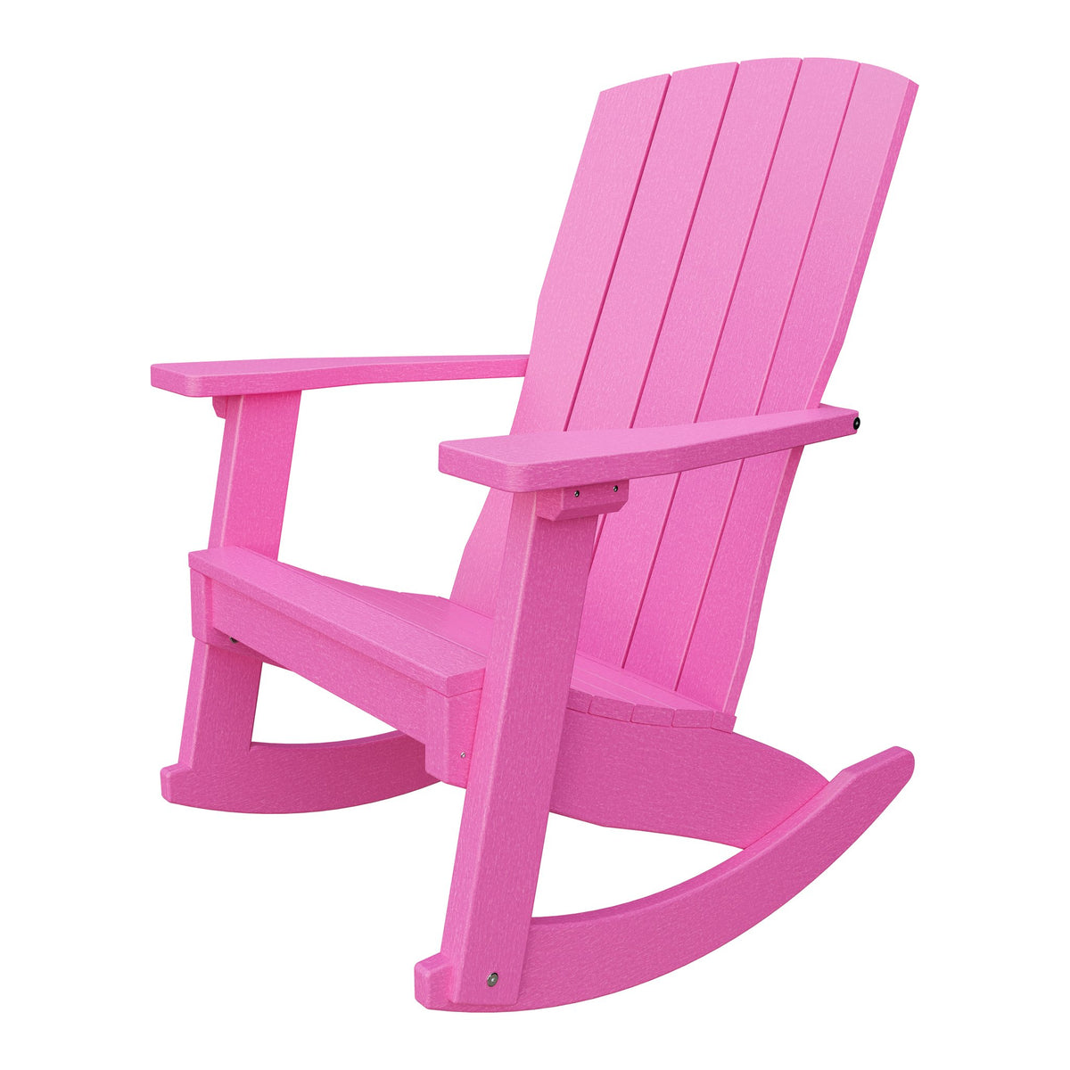 Amish Coastal Poly Patio Rocker in Pink
