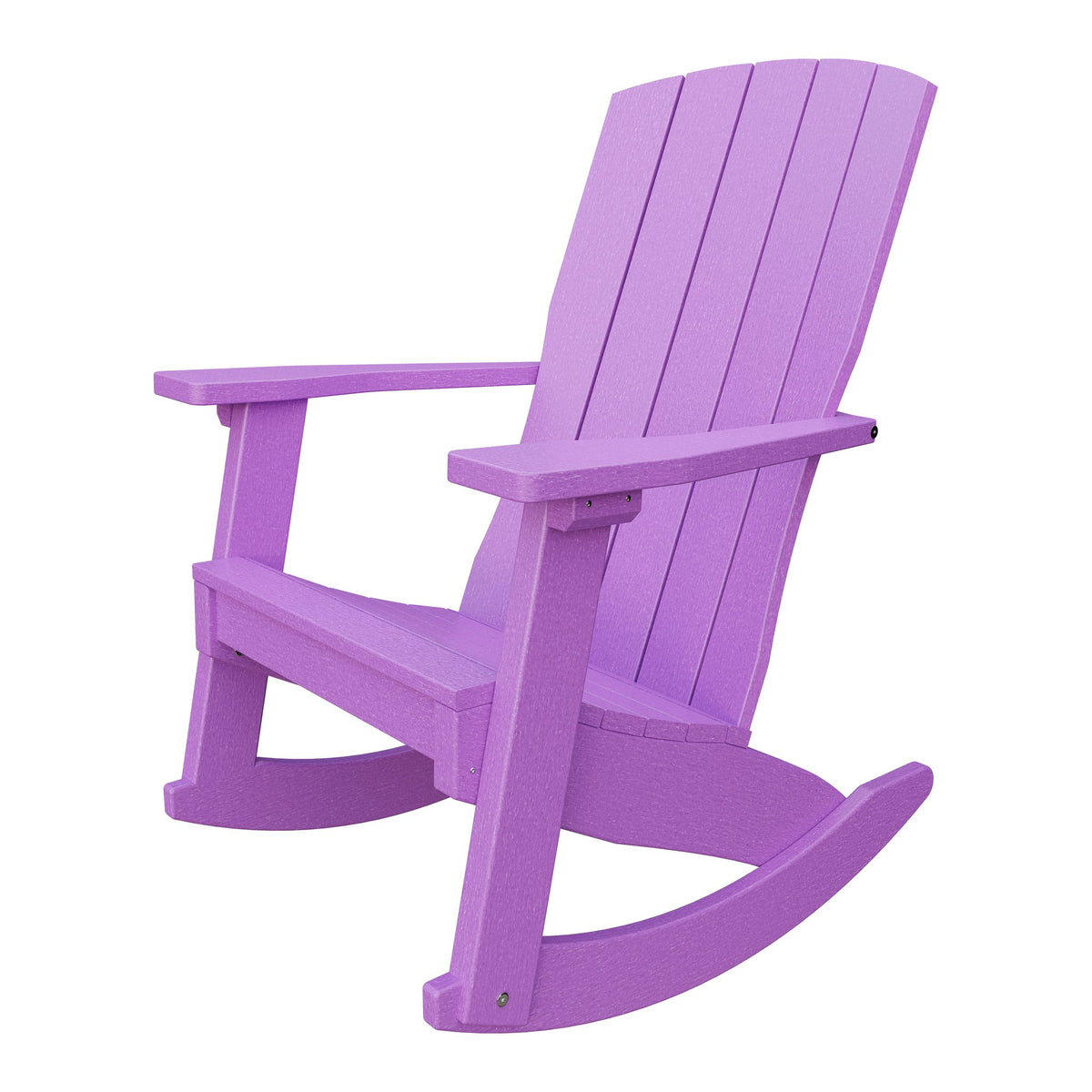 Amish Coastal Poly Patio Rocker in Bright Purple