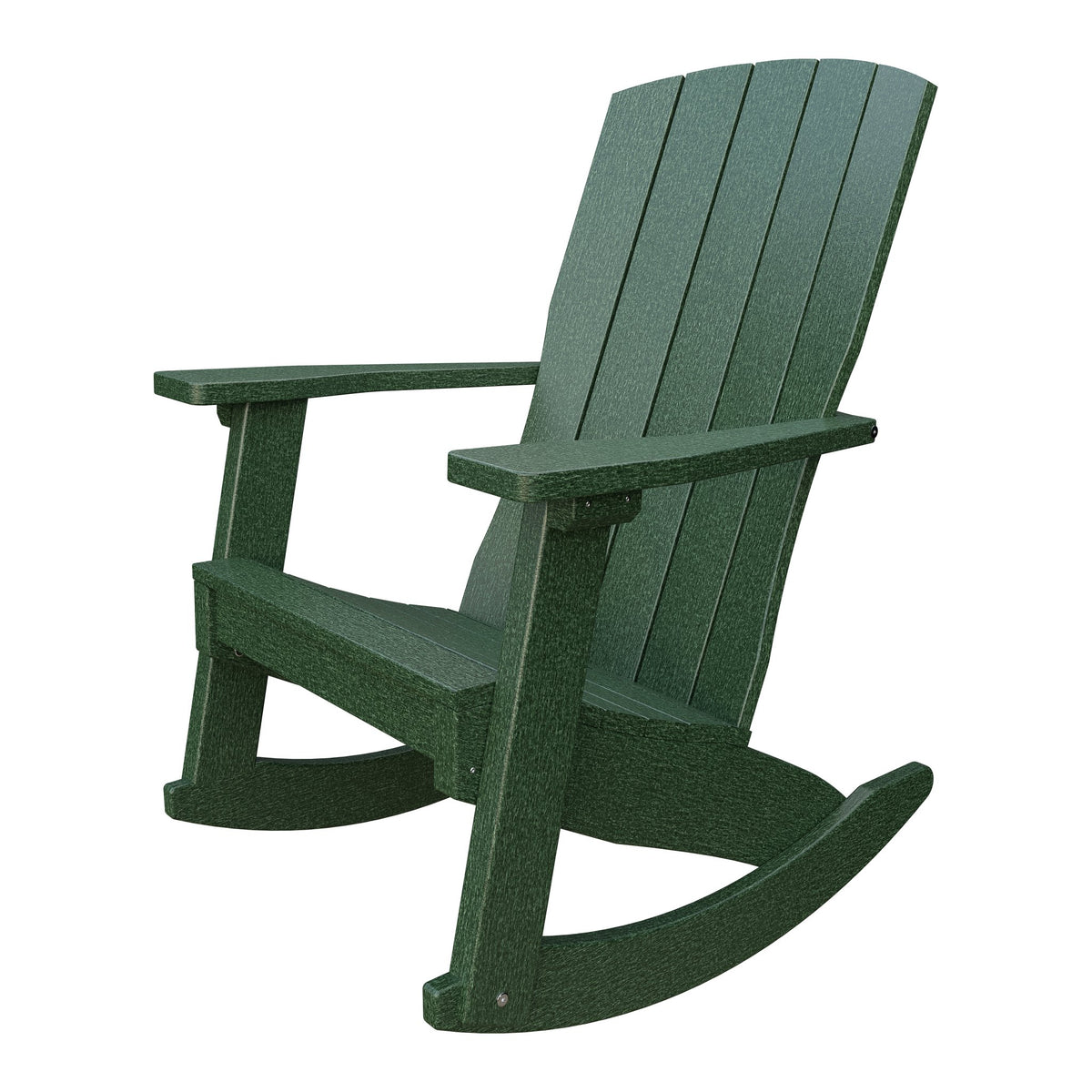 Amish Coastal Poly Patio Rocker in Turf Green