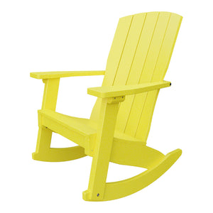 Amish Coastal Poly Patio Rocker in Lemon Yellow