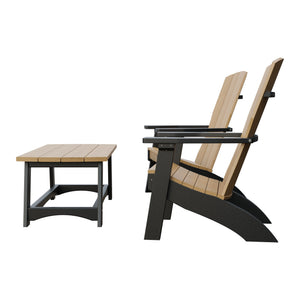 Amish Coastal 5-Piece Patio Set: 2 Chairs, 2 Ottomans & End Table