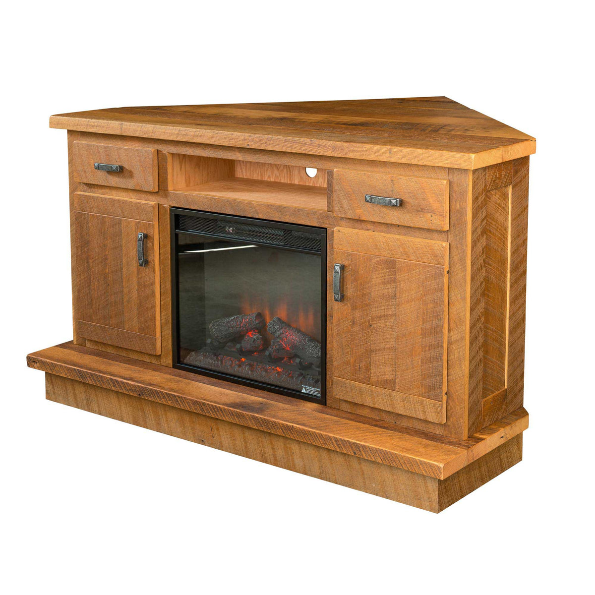 Amish Corner Rustic Barnwood Media Center
