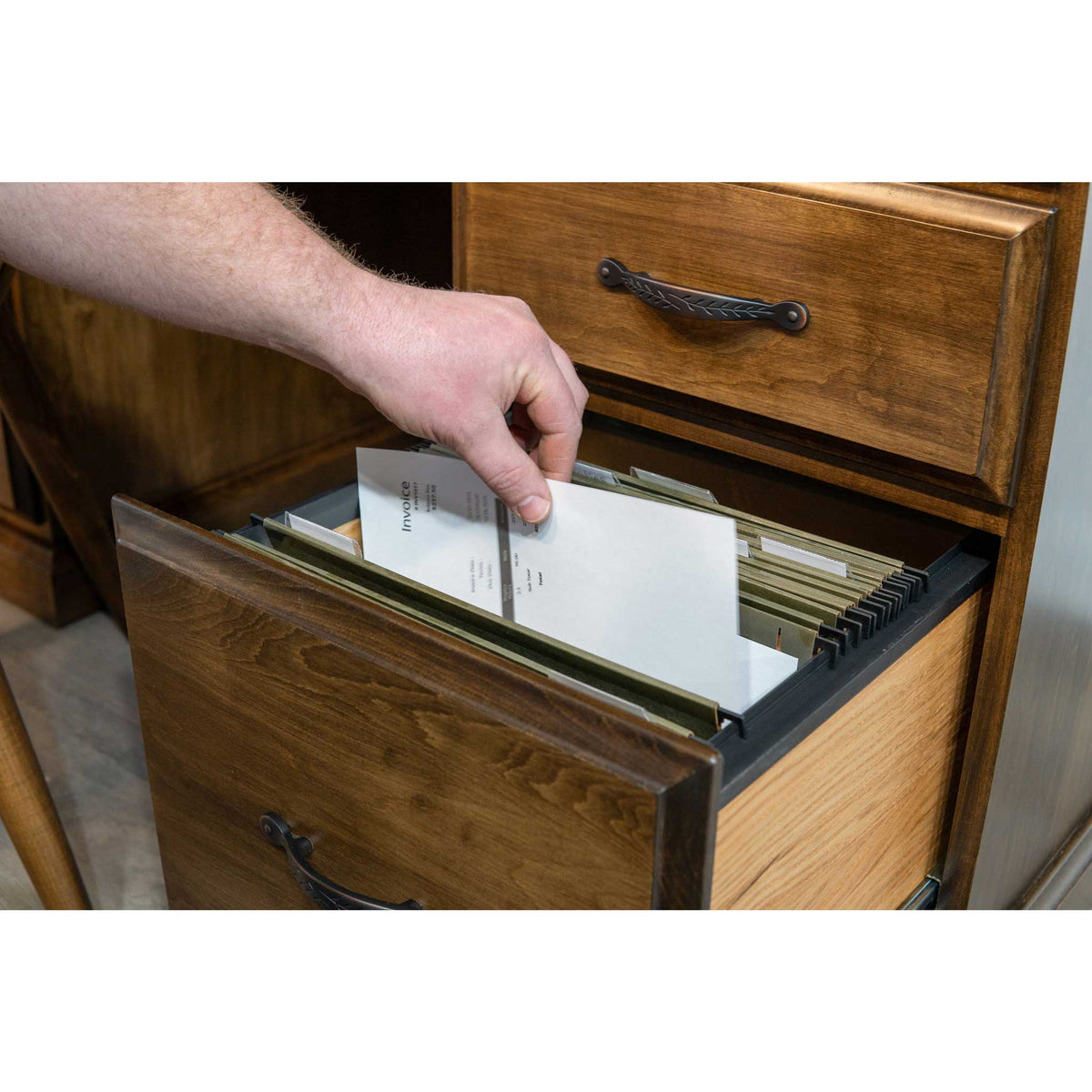 Base de archivador de 4 cajones Amish Heritage