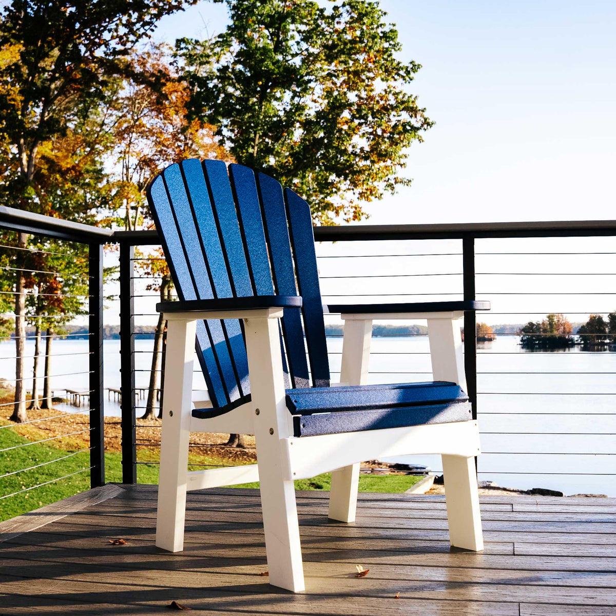 Amish Saranac Poly Patio Adirondack Dining Chair