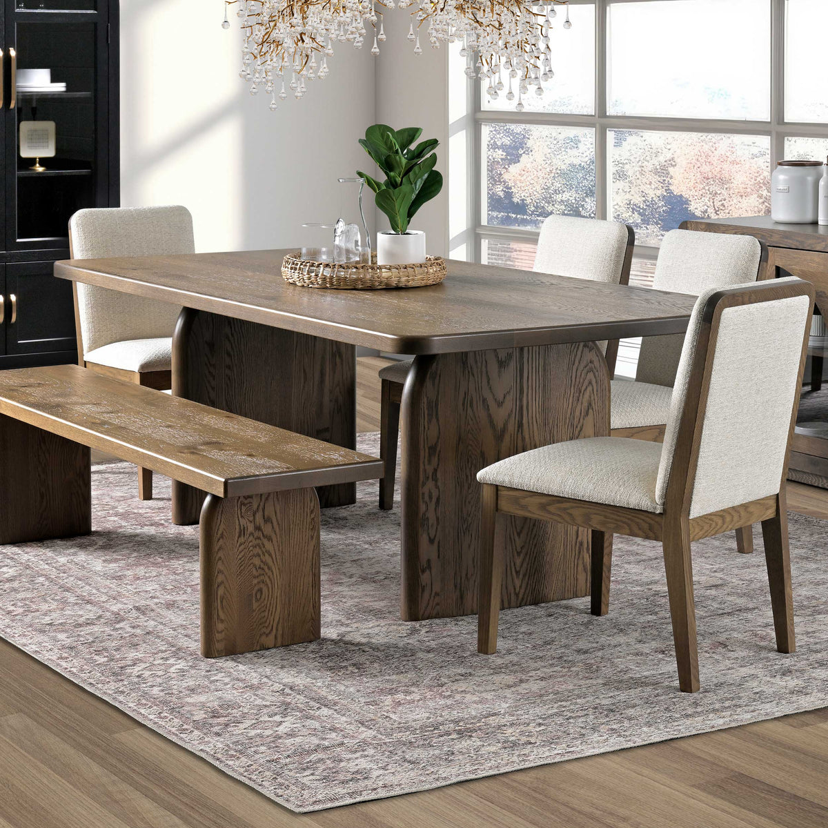 Amish Hillsborough Trestle Rustic Barnwood Solid Top Table