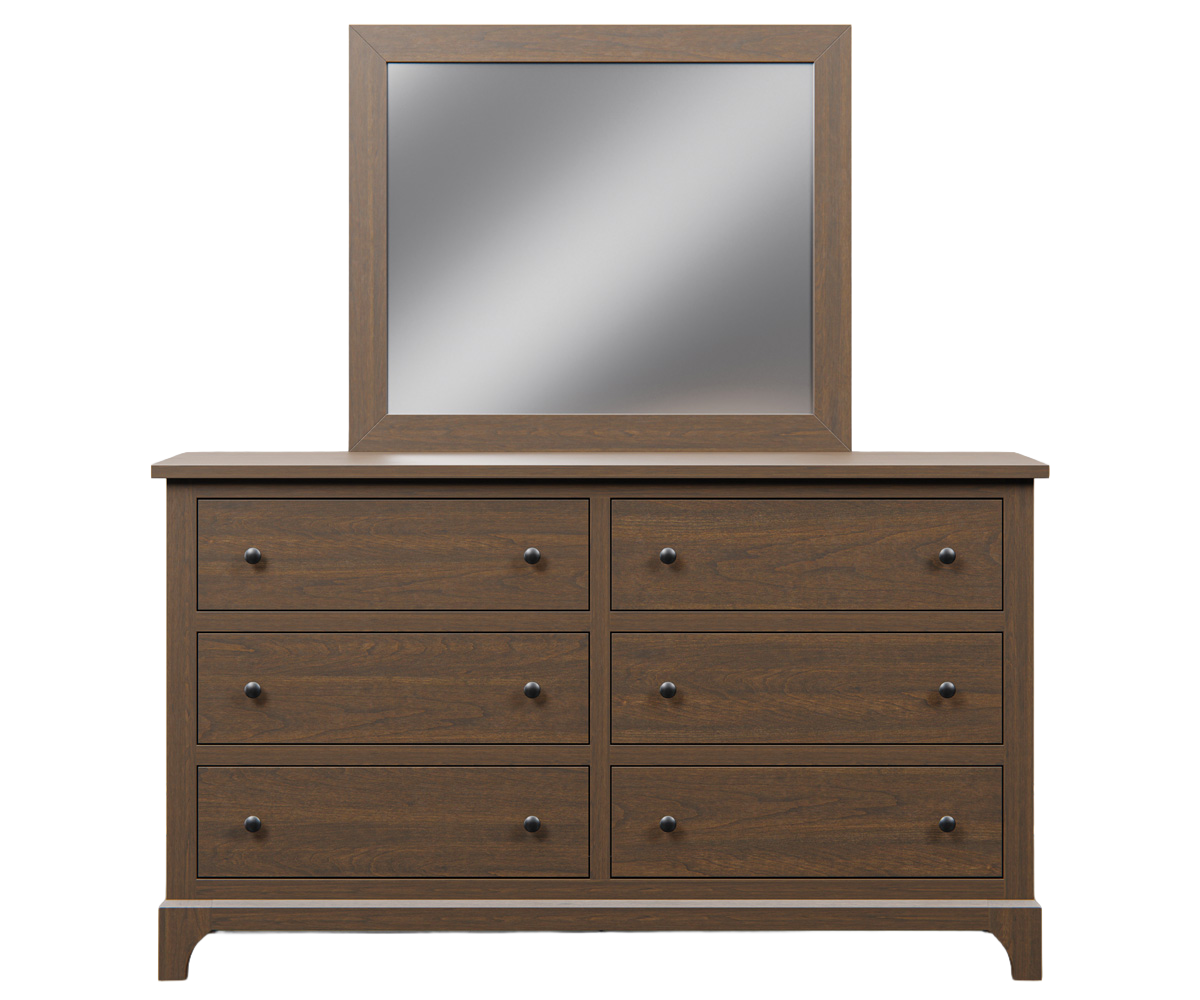 Amish Ridley Park 6-Drawer Solid Wood Bedroom Dresser