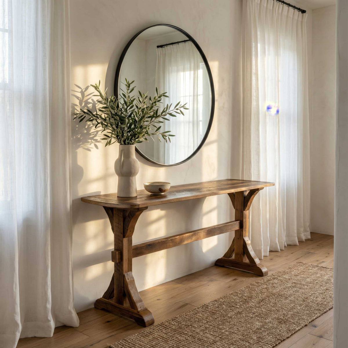 Amish Durango Rustic Barnwood Sofa Table