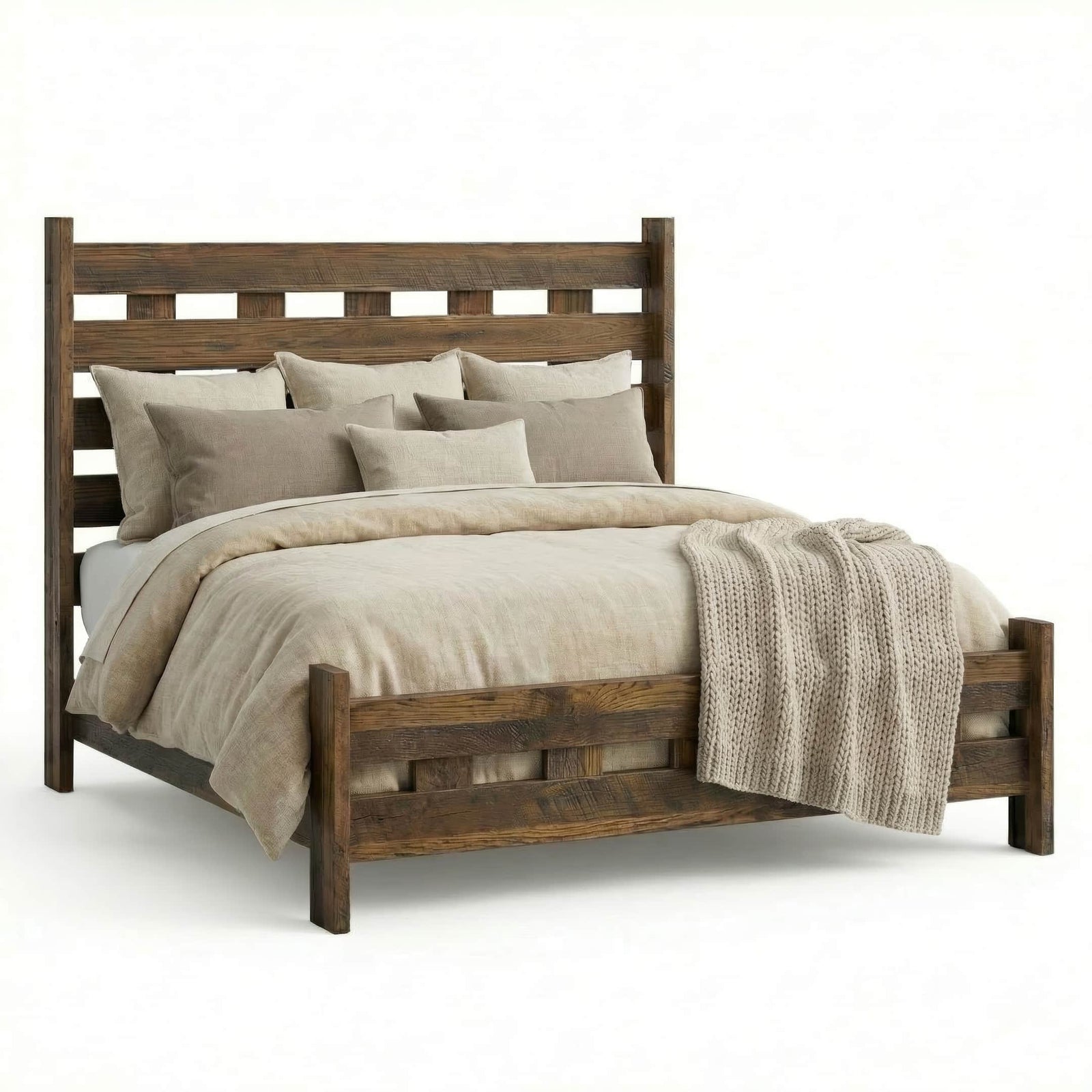 Amish Durango Rustic Barnwood Bed