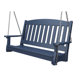 Amish Spanish Garden 4' Poly Hanging Swing in Patriot Blue