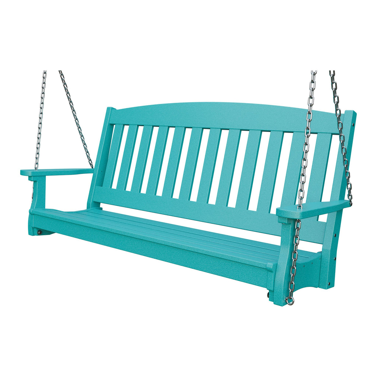 Amish Spanish Garden 5' Poly Hanging Swing in Aruba Blue
