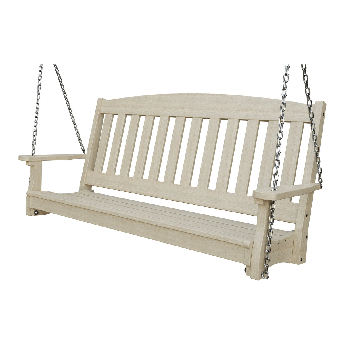Amish Spanish Garden 5' Poly Hanging Swing in Birchwood