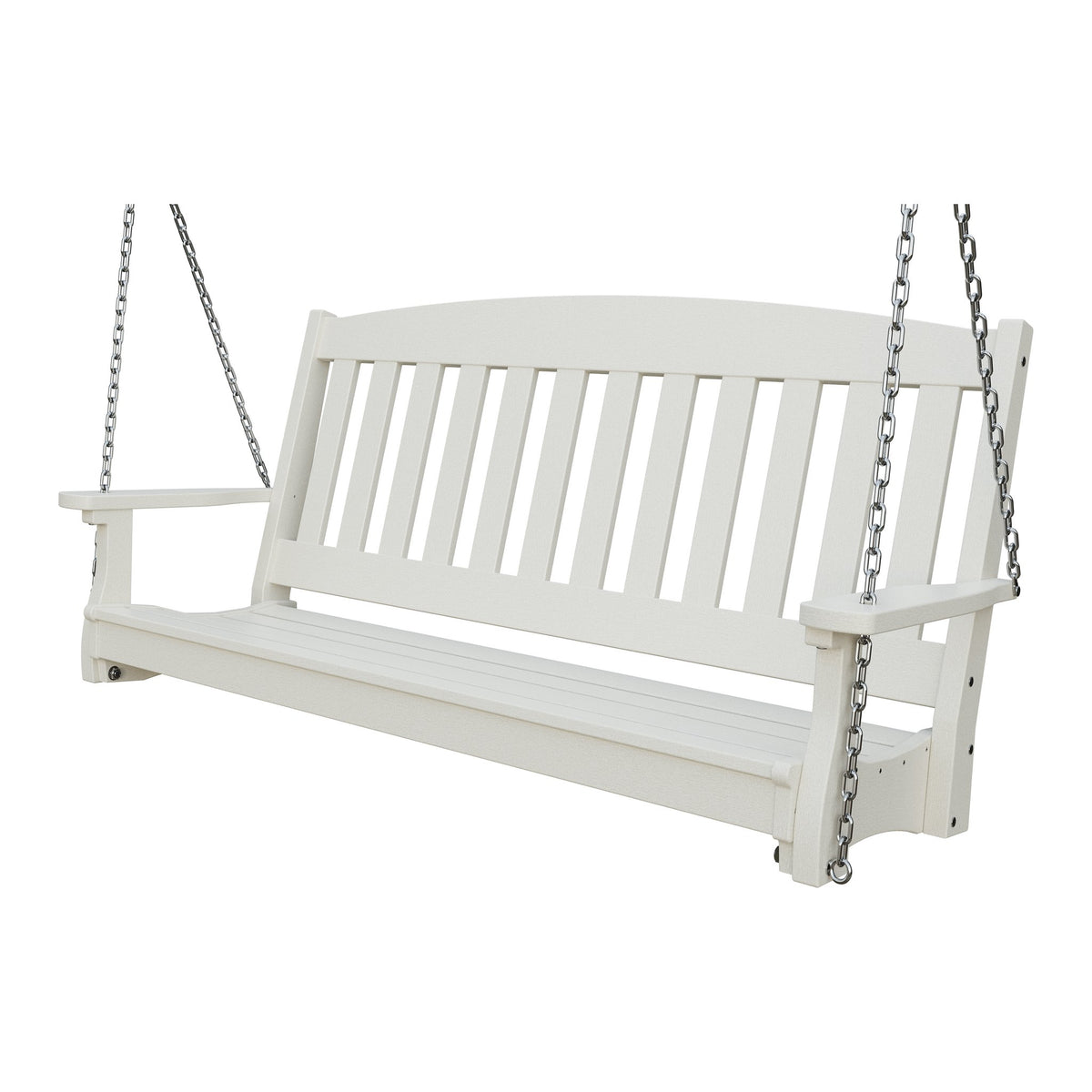 Amish Spanish Garden 5' Poly Hanging Swing in Ivory