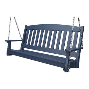 Amish Spanish Garden 5' Poly Hanging Swing in Patriot Blue