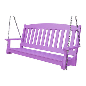 Amish Spanish Garden 5' Poly Hanging Swing in Bright Purple