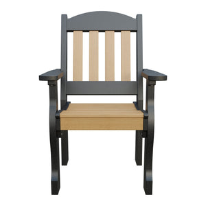 Amish Spanish Garden Poly Patio Dining Armchair