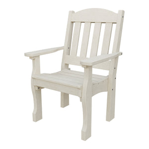 Amish Spanish Garden Poly Patio Dining Armchair in Seashell