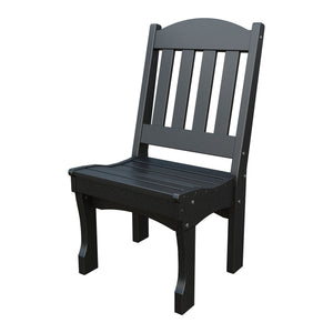 Amish Spanish Garden Poly Dining Side Chair in Black