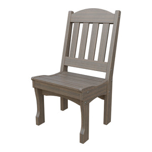 Amish Spanish Garden Poly Dining Side Chair in Brazilian Walnut