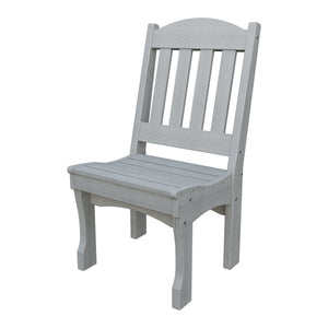Amish Spanish Garden Poly Dining Side Chair in Driftwood Gray