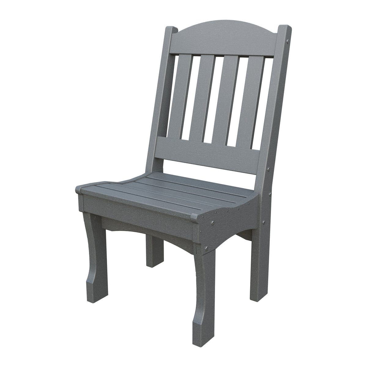Amish Spanish Garden Poly Dining Side Chair in Gray