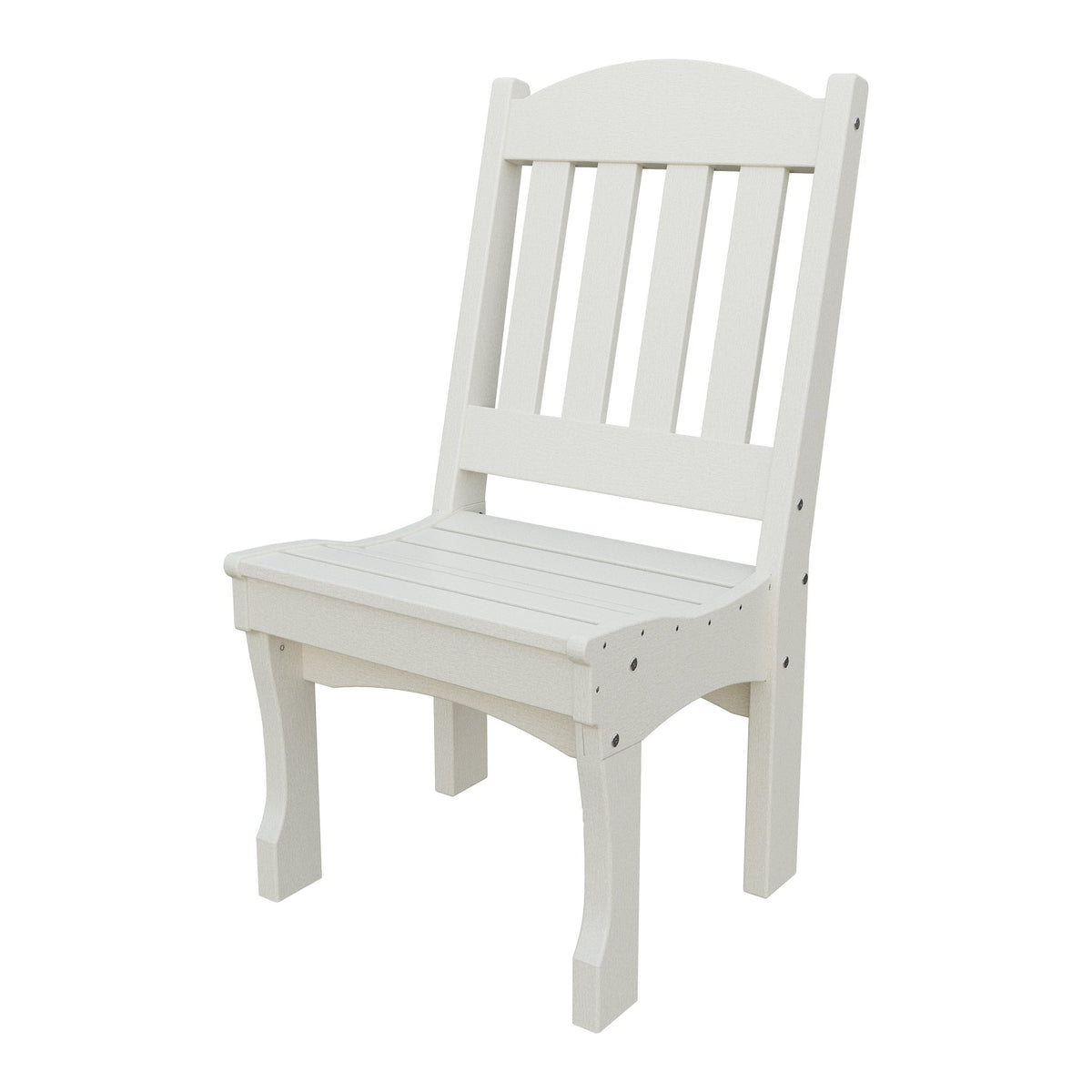 Amish Spanish Garden Poly Dining Side Chair in Ivory