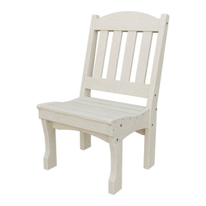 Amish Spanish Garden Poly Dining Side Chair in Seashell