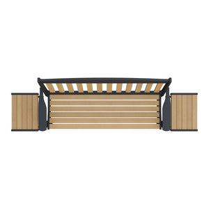 Amish Spanish Garden 3-Piece Patio Set: 5' Bench & 2 End Tables