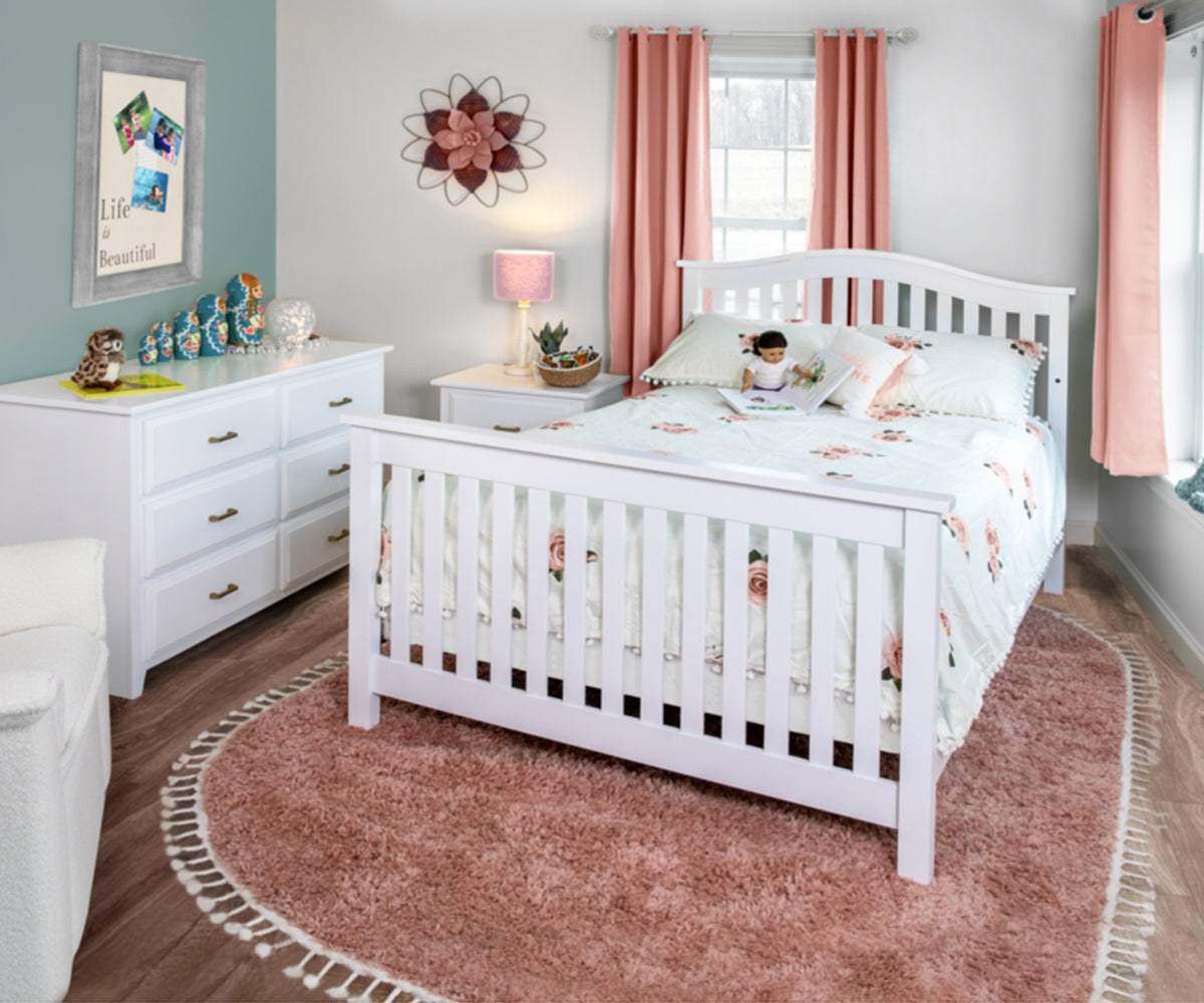 Arched Mission Amish 4 in 1 Convertible Baby Crib