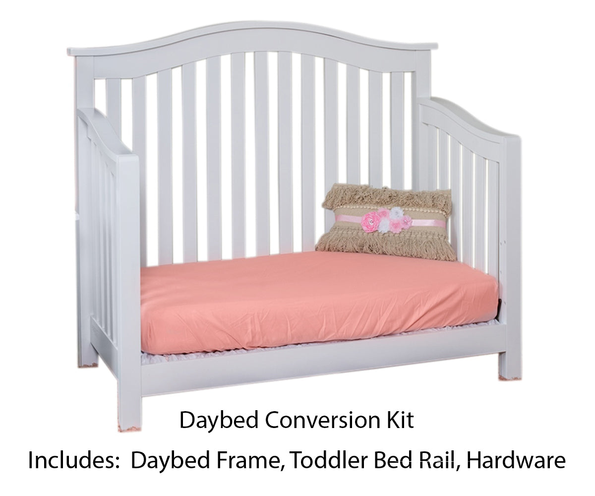 Arched Mission Amish 4 in 1 Convertible Baby Crib