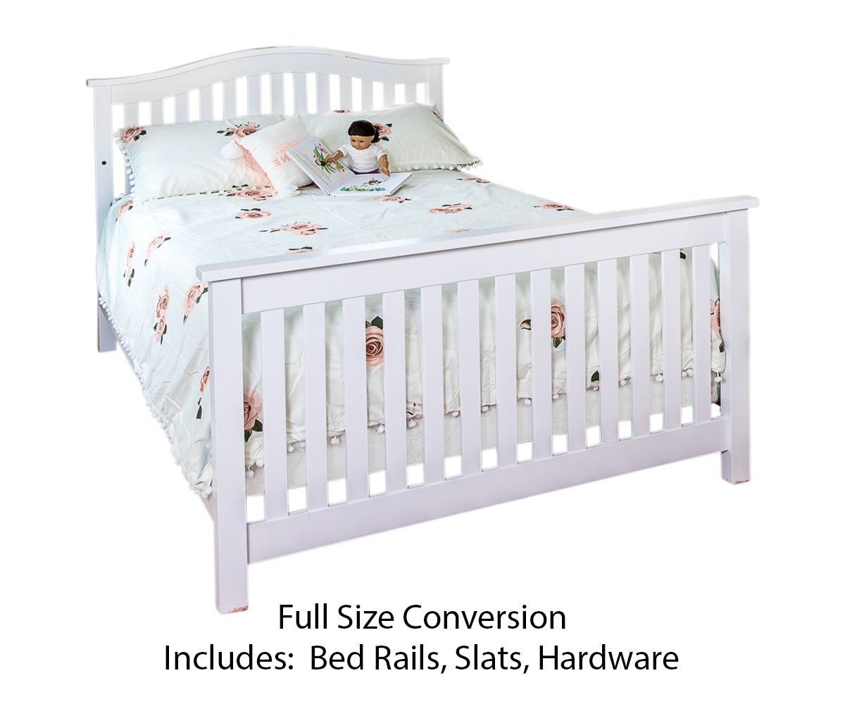 Arched Mission Amish 4 in 1 Convertible Baby Crib