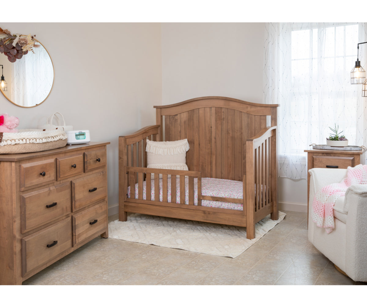 Amish Moyerton Solid Wood 4-in-1 Convertible Baby Crib - view 3