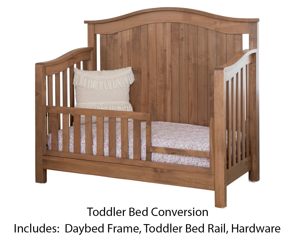Amish Moyerton Solid Wood 4-in-1 Convertible Baby Crib - view 8