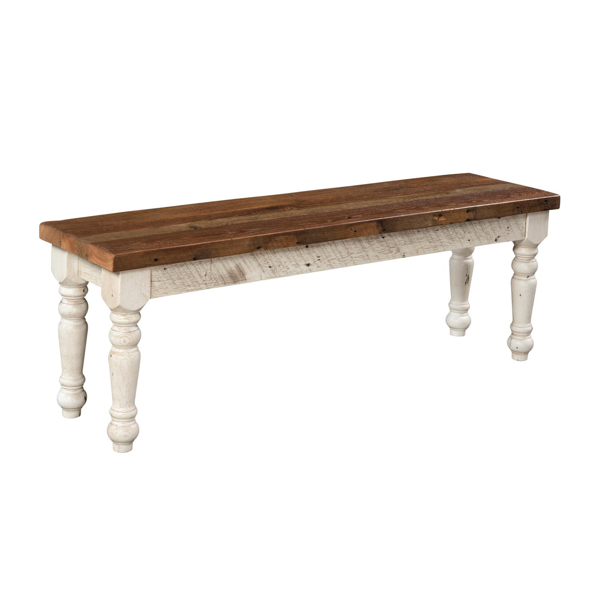 Amish Strasburg Rustic Barnwood Bench