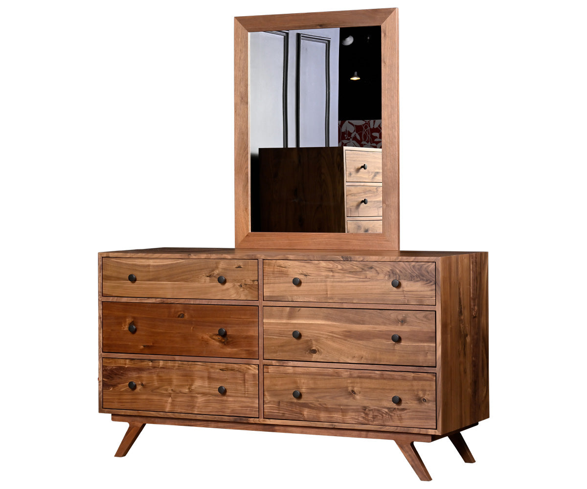 Amish New Hope Mid Century Modern 5pc Bedroom Set