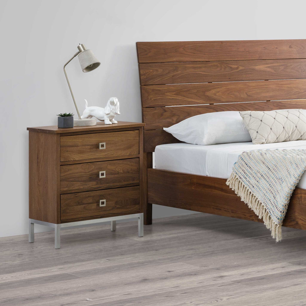 Amish Danish Solid Wood Nightstand