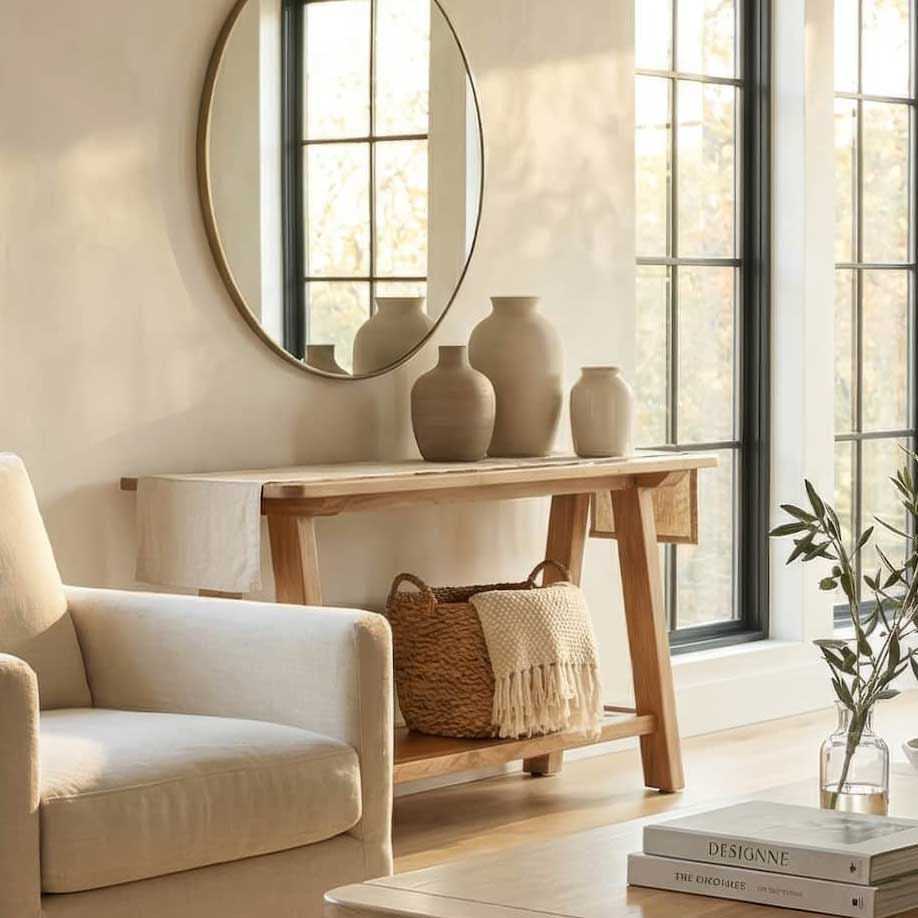 Amish Fulton Rustic Barnwood Sofa Table