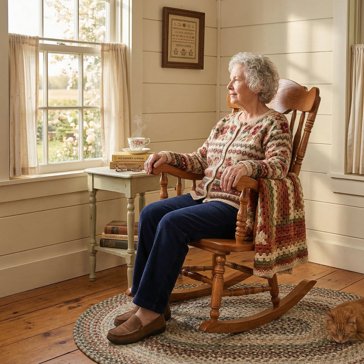 Country Road Solid Wood Amish Rocking Chair