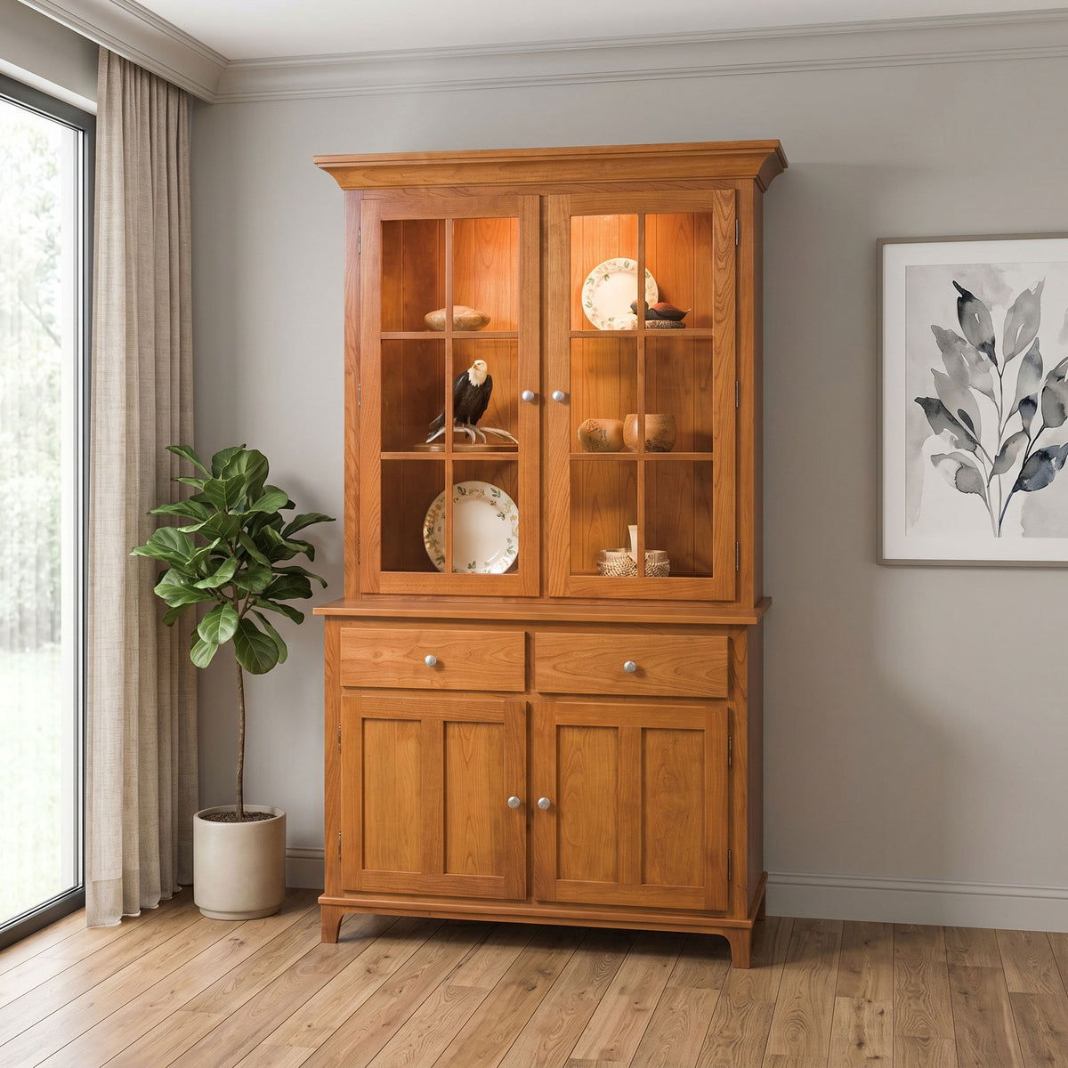 Amish Estates 2 Door Dining Storage Hutch